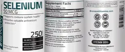 Label for Selenium 50 mcg