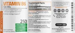 Label for Vitamin B6 100 mg