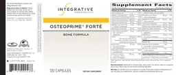 Label for Osteoprime Forte