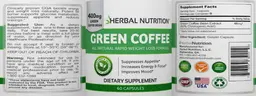 Label for Green Coffee 400mg