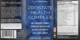 Label for Prostate Health Complex