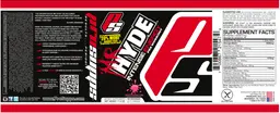 Label for Mr Hyde Intense Energy Pre Workout Watermelon