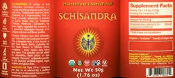 Label for Schisandra