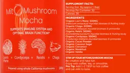 Label for MitoMushroom Mocha