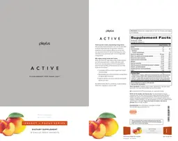 Label for Active Peach Mango