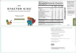 Label for XFactor Kids Tropical Splash