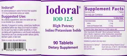 Label for Iodoral IOD 12.5