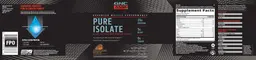 Label for Pure Isolate Chocolate Peanut Butter Cup