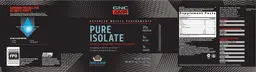 Label for Pure Isolate Cookies & Cream