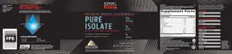 Label for Pure Isolate Vanilla Custard