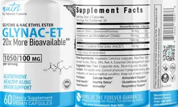 Label for GLYNAC-ET 1050/100 mg