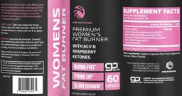 Label for Premium Women's Fat Burner