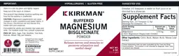 Label for Buffered Magnesium Bisglycinate Powder