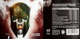 Label for V1 x Panda Ultimate Pandamus Pre-Workout Level 1 