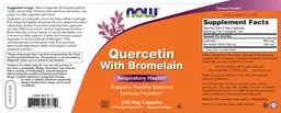 Label for Quercetin with Bromelain