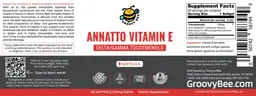 Label for Annatto Vitamin E 125 mg