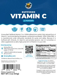 Label for Buffered Vitamin C Powder