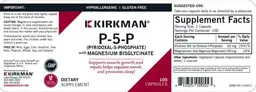Label for P-5-P (Pyridoxal-5-Phosphate) with Magnesium Bisglycinate