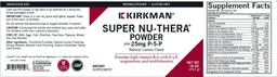 Label for Super Nu-Thera Plus 25 mg P-5-P Powder Lemon Flavor