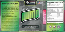 Label for Milletov Pump Berrylicious Bubble Gum