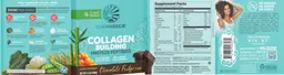 Label for Collagen Building Protein Peptides Chocolate Fudge Flavor