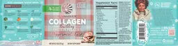 Label for Collagen Building Protein Peptides Peppermint Bark Flavor