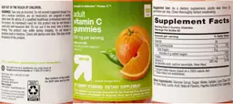 Label for Adult Vitamin C Gummies 282 mg Natural Orange Flavor
