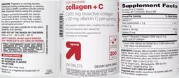 Label for Collagen + C 2,500 mg/60 mg