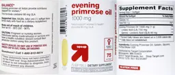 Label for Evening Primrose Oil 1000 mg