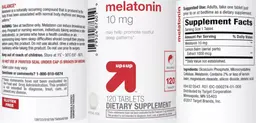 Label for Melatonin 10 mg