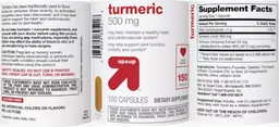 Label for Turmeric 500 mg