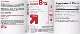Label for Vitamin B12 2,500 mcg Cherry Flavor