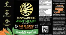 Label for Joint Health Formula 1200 mg Chocolate Mint Flavor