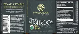 Label for Organic Mushroom Blend