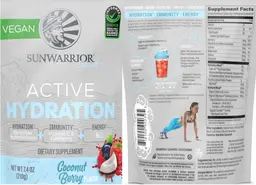 Label for Active Hydration Coconut Berry Flavor
