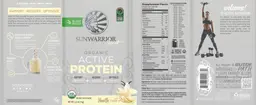 Label for Organic Active Protein Vanilla Flavor