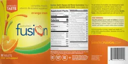 Label for Complete Chewable Vitamin & Mineral Supplement Orange Cream