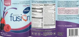 Label for Complete Chewable Vitamin & Mineral Supplement Very Berry