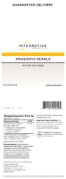 Label for Probiotic Pearls