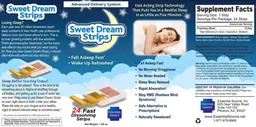 Label for Sweet Dream Strips