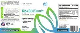 Label for K2+D3 Vitamin