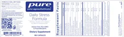 Label for Daily Stress Formula