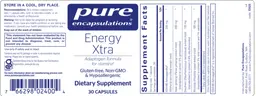Label for Energy Xtra