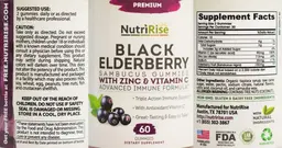 Label for Black Elderberry