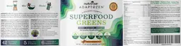 Label for Superfood Greens Natural Cinnamon Swirl