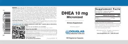 Label for DHEA 10 mg Micronized