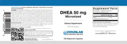 Label for DHEA 50 mg Micronized