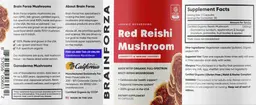 Label for Red Reishi Mushroom