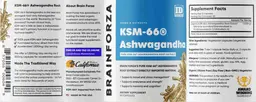 Label for KSM-66 Ashwagandha