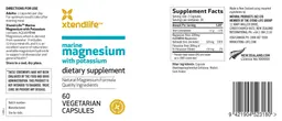 Label for Marine Magnesium with Potassium